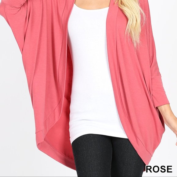 Cocoon wrap cardigan "ROSE" - Picture 4 of 6